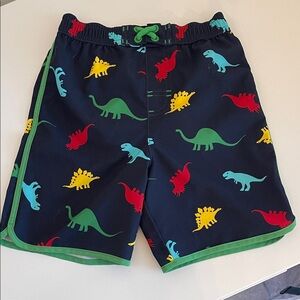 Dinosaur Print Kids Swim Pants Trunks